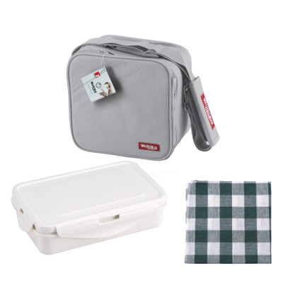 Сумка для обідів Bergner Walking anywhere, 23х22х13.5 см (BG-3652-GY)