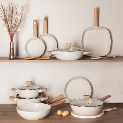 Сковорода-гриль Bergner Naturally, 28x28 см (BG-34743-CR)