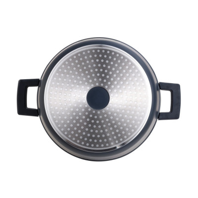 Каструля з кришкою Bergner MasterPro Indigo, 28 см, 3 л (BGMP-7980)