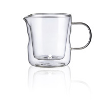 Молочник з подвійними стінками Bergner MasterPro Mixology, скло, 440 мл (BGMP-20210)