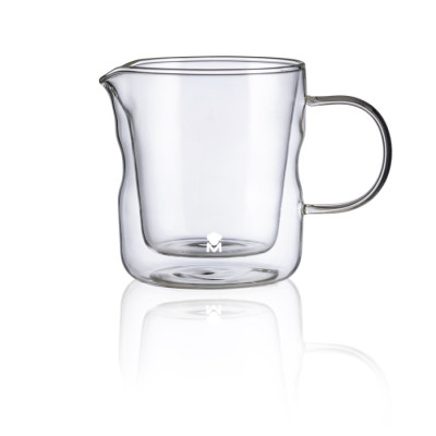 Молочник з подвійними стінками Bergner MasterPro Mixology, скло, 440 мл (BGMP-20210)