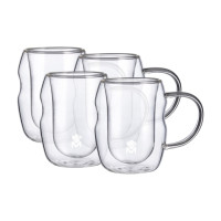 Набір чашок з подвійними стінками Bergner MasterPro Mixology, 50 мл, 4 шт (BGMP-20209)