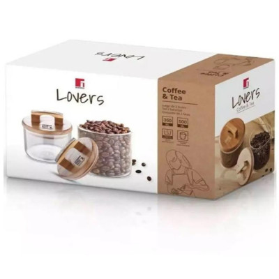 Набір ємностей для зберігання Bergner Coffee & tea lovers, 2 шт (BG-20503-MM)
