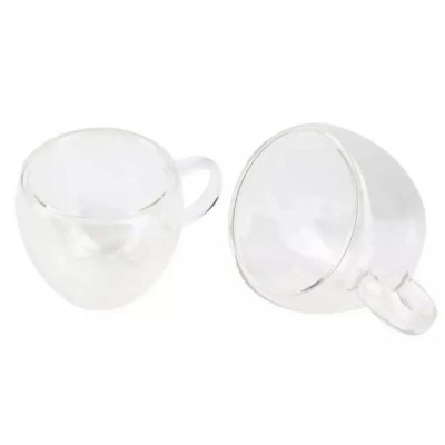 Набор стеклянных чашек Bergner Coffee & tea lovers, 100 мл, 2 шт (BG-20114-MM)