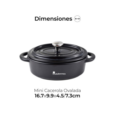 Форма для запекания Bergner MasterPro Foodies cook&share, 16X9,8 см, овальная (BGMP-10203)