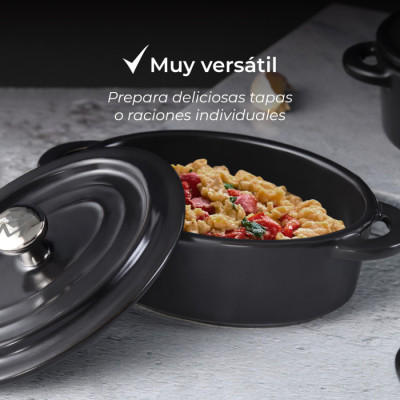 Форма для запекания Bergner MasterPro Foodies cook&share, 16X9,8 см, овальная (BGMP-10203)