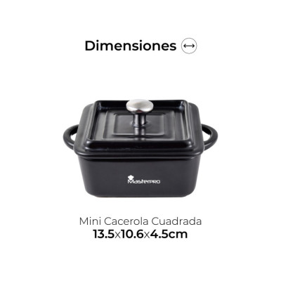 Форма для запікання Bergner  MasterPro Foodies cook & share, 13,5X10,6 см, квадратна (BGMP-10202)