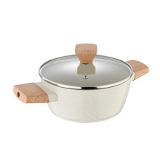 Кастрюля с крышкой Bergner Naturally, 20 см, 2.4 л (BG-34745-CR)