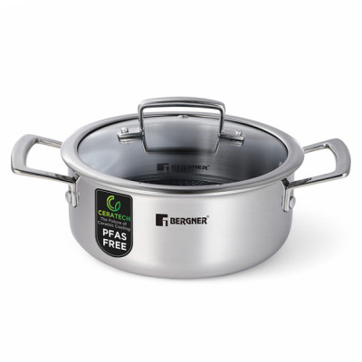 Кастрюля с крышкой Bergner Steelblue, 20 см (BG-33221-BL)