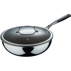 Сковорода вок с крышкой Bergner MasterPro Giro-Gold, 28 см (BGMP-2123)