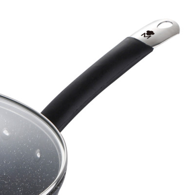 Сковорода вок з кришкою Bergner MasterPro Home edition, 28 см (BGMP-3289-BK)