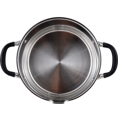 Каструля з кришкою Bergner  MasterPro Foodies collection, 5 л (BGMP-1502-BK)