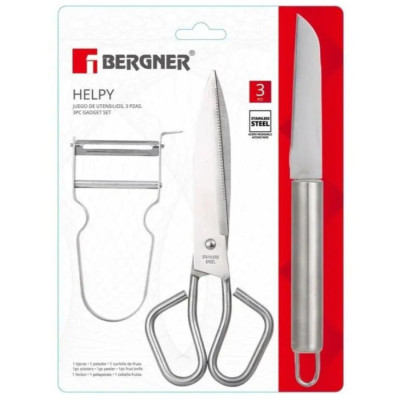 Набір кухонного приладдя Bergner Helpy, 3 пр. (BG-3356-MM)