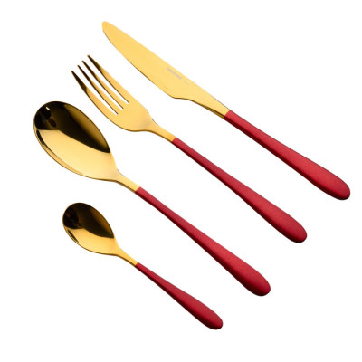 Набір столових приборів Bergner Lisboa red, 16 предметів (BG-45148-RD)