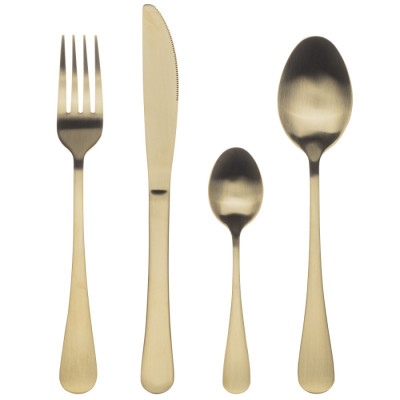 Набір столових приборів Bergner Munich champagne matt, 24 предмета (BG-5139-CH)