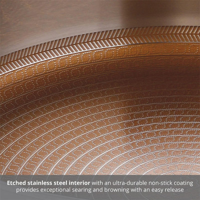 Сотейник з кришкою MasterPro Giro-gold(US), 2,84 л (MPUS10163-STSMS)