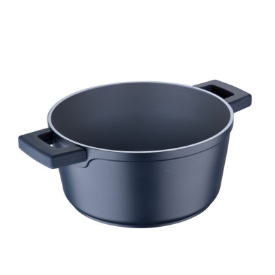 Кастрюля с крышкой Bergner MasterPro Indigo, 24 см (BGMP-7979)