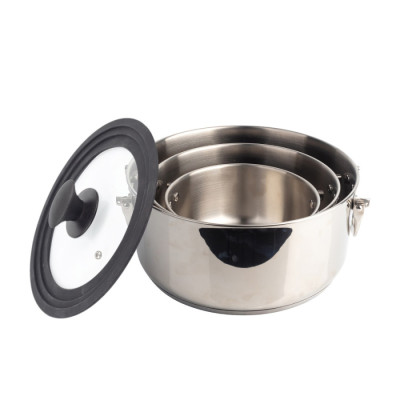 Набір каструль з універсальною кришкою Bergner MasterPro Foodies collection, 4 предмета (BGMP-2160)