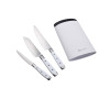 Набор ножей с подставкой Bergner Naturally, 4 предмета (BG-41051-WH)