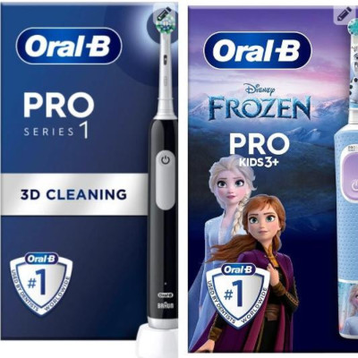 Набор зубных щеток Braun Oral-B D103 Frozen (3+) + Pro 1 D305 (2 шт)