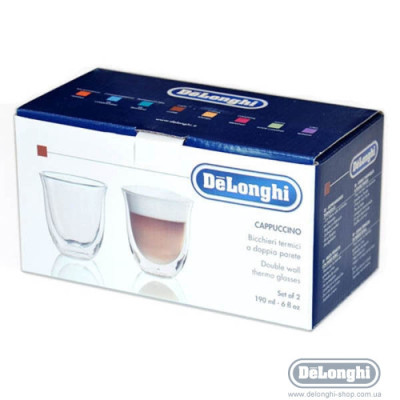 Набір склянок DeLonghi CAPPUCCINO 190 мл (2 шт.)