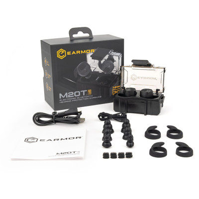 Активные защитные наушники (беруши) M20T Pro (BK) с Bluetooth - NRR30