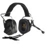 Активні захисні навушники Earmor M32 PLUS (BK) Black з гарнітурою