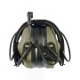 Активные защитные наушники Earmor M32X PLUS (FG) Olive с гарнитурой и креплением на шлем