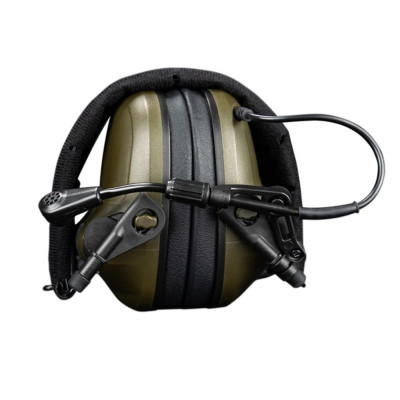 Активные защитные наушники Earmor M33 (FG) Olive с Bluetooth и гарнитурой.