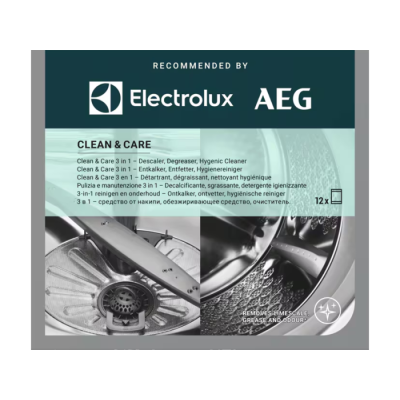 Набор для чистки стиральных и посудомоечных машин 3 в 1 (12 шт) ELECTROLUX M2GCP121