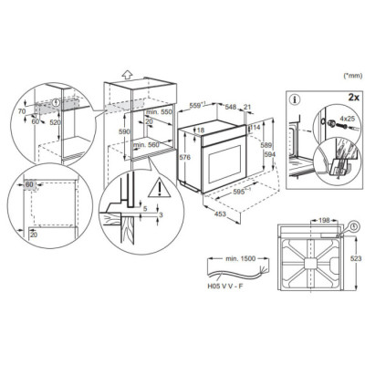 Духовой шкаф электрический Electrolux EOD3F50TX