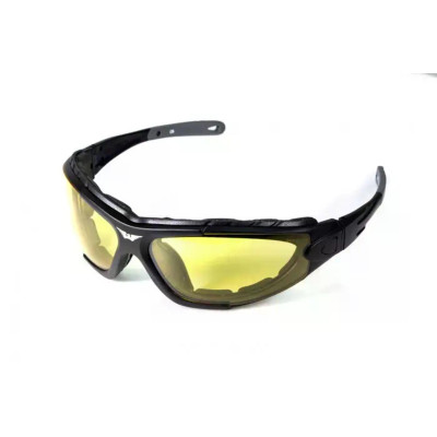 Захисні окуляри фотохромні Global Vision Shorty Photochromic (yellow) Anti-Fog, жовті