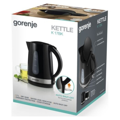 Електрочайник GORENJE K 17 BK (KE01301Z-GS)
