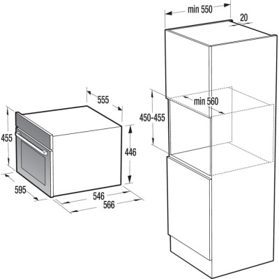 Духова шафа електрична Gorenje BCM4547DG
