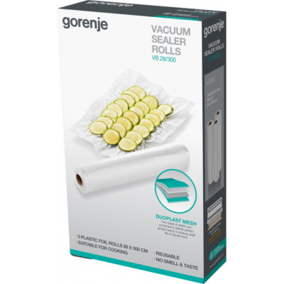 Пакеты вакуумные Gorenje VB 22/300, рулон 22 см х 3 м (3 шт)