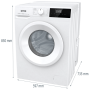 Пральна машина з баком Gorenje WNHPI 60 SCSIR/UA