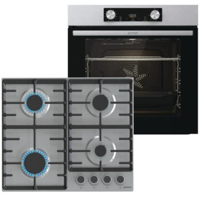 Комплект духового шкафа + варочная поверхность газовая Gorenje BO6737E02XK + G642ABX