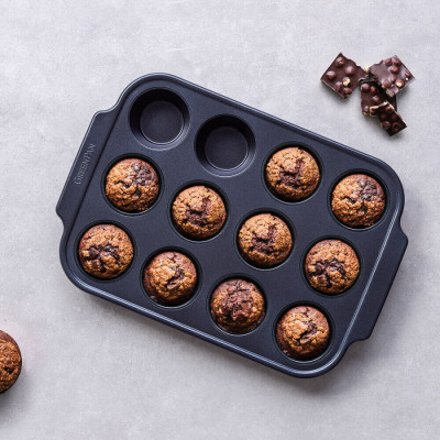 Форма для выпечки кексов GreenPan, 40х28х4,3 см, на 12 шт, с керамическим покрытием (CC007766-001)