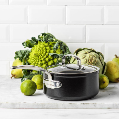 Ківш з кришкою GreenPan Barcelona Pro, 18 см, 2,1 л, з керамічним покриттям (CC005331-001)