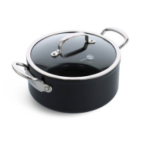 Кастрюля с крышкой GreenPan Barcelona Pro, 24 см, 4,9 л, с керамическим покрытием (CC005334-001)