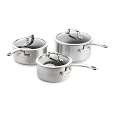 Набор ковшей с крышками GreenPan Premiere, 16/18/20 см, 1.6/2,1/3,1 л с керамическим покрытием (CC003822-001)