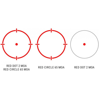 Коллиматорный прицел Holosun HS510C 2MOA (red dot) с солнечной батареей