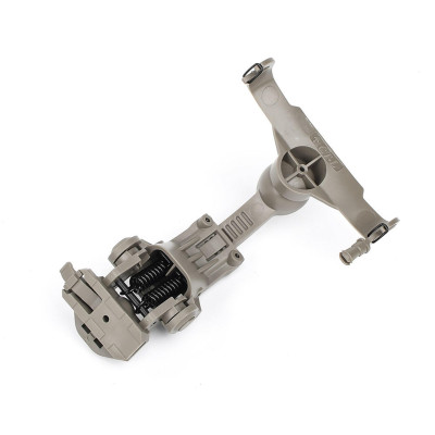 Крепление адаптер Чебурашка на каску шлем для наушников Peltor Comtac (цвет - песочный)