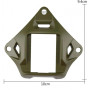 Металевий кронштейн платформа кріплення шрауд NVG Mount зірка на шолом, Олива