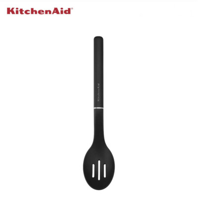 Ложка для сервіровки з прорізами KitchenAid Classic, 34 см, чорний (KHH004OHOBEG)