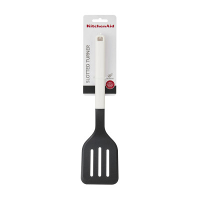 Лопатка з прорізами KitchenAid Classic, 34 см, білий (KHA002OHPNG)
