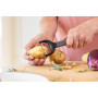 Овочечистка горизонтальна KitchenAid Classic, 18 см, сірий (KHA145OHCHGG)
