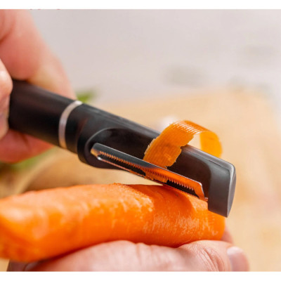 Овочечистка вертикальна KitchenAid Classic, 20 см, чорний (KHH112OHOBEG)