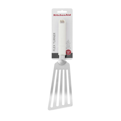 Лопатка з прорізами KitchenAid Classic, 36 см, білий (KHA024OHPNG)