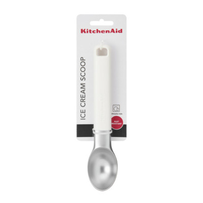 Ложка для морозива KitchenAid Classic, 21,5 см, білий (KHA117OHPNG)